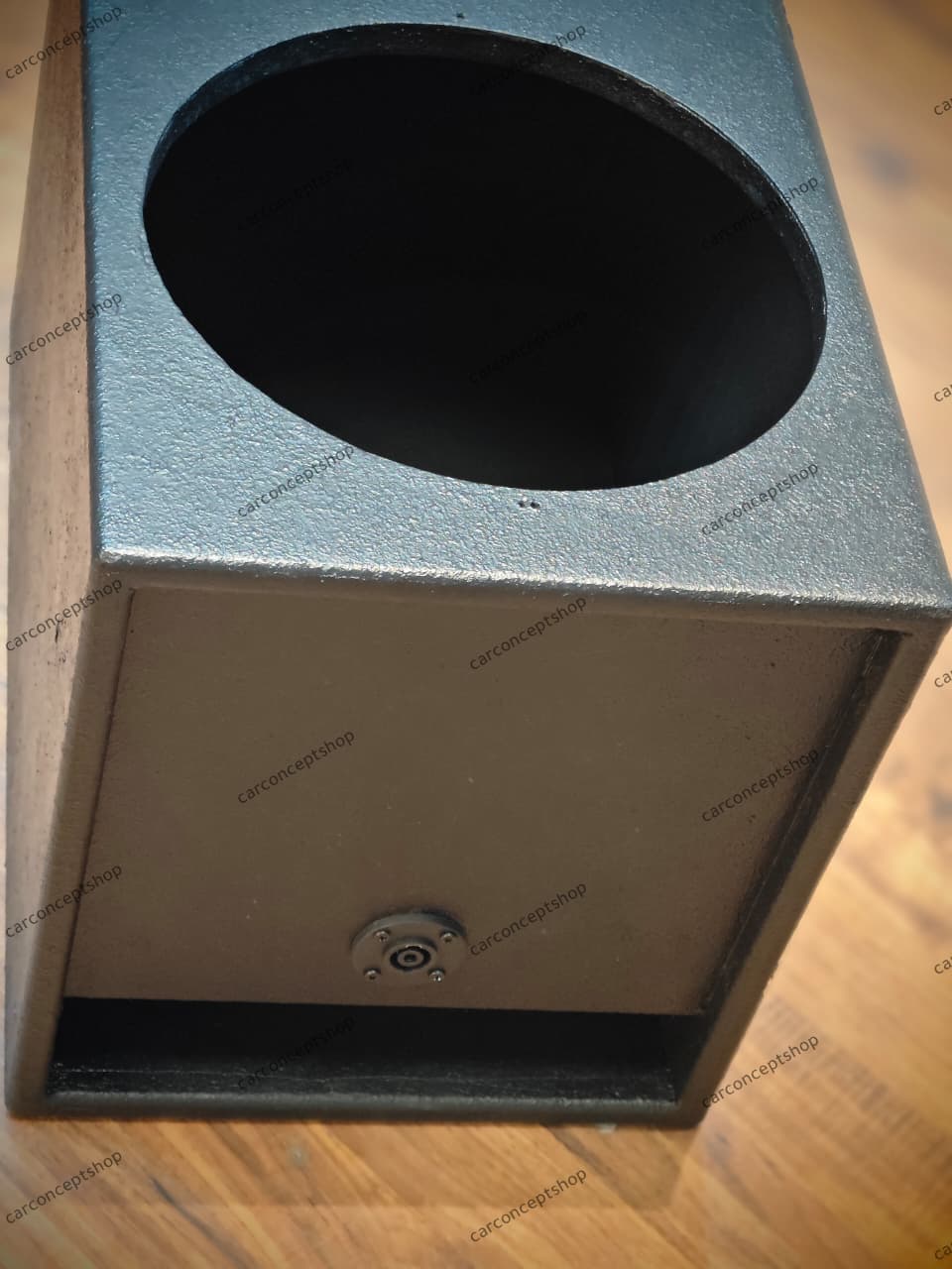 View of the 2.25-inch L-port showing the full internal black paint coat and premium heavy-duty construction.