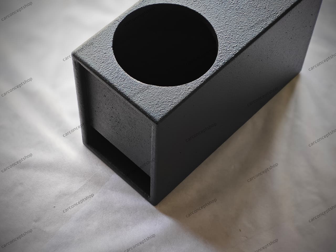 Side view showing the 9-inch depth and compact 20-inch length optimized for tight spaces.