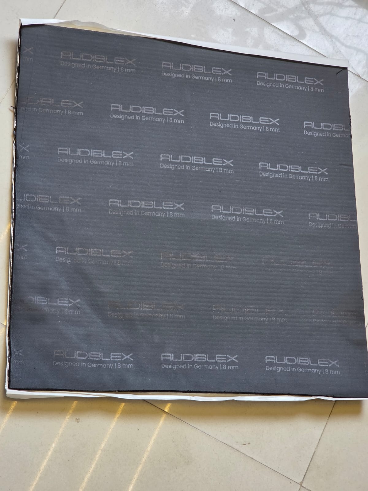 AudibleX Tri-Mute | Premium 3-in-1 Sound Damping Sheets (8-Sheet Box, 20x20 inch) 8 mm