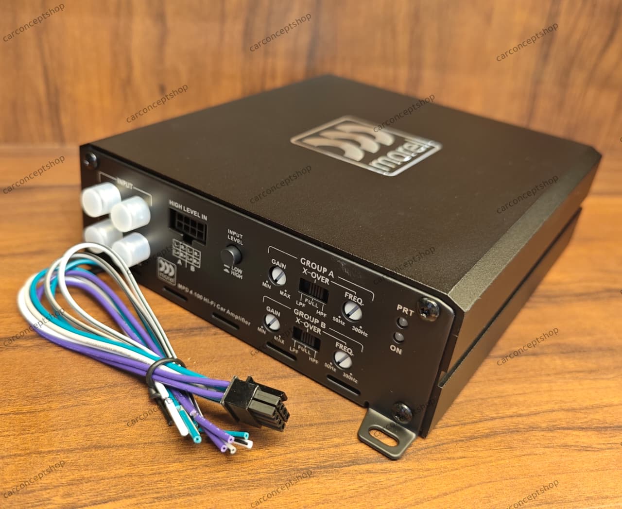 morel mpd 4.100 amplifier with high level input 