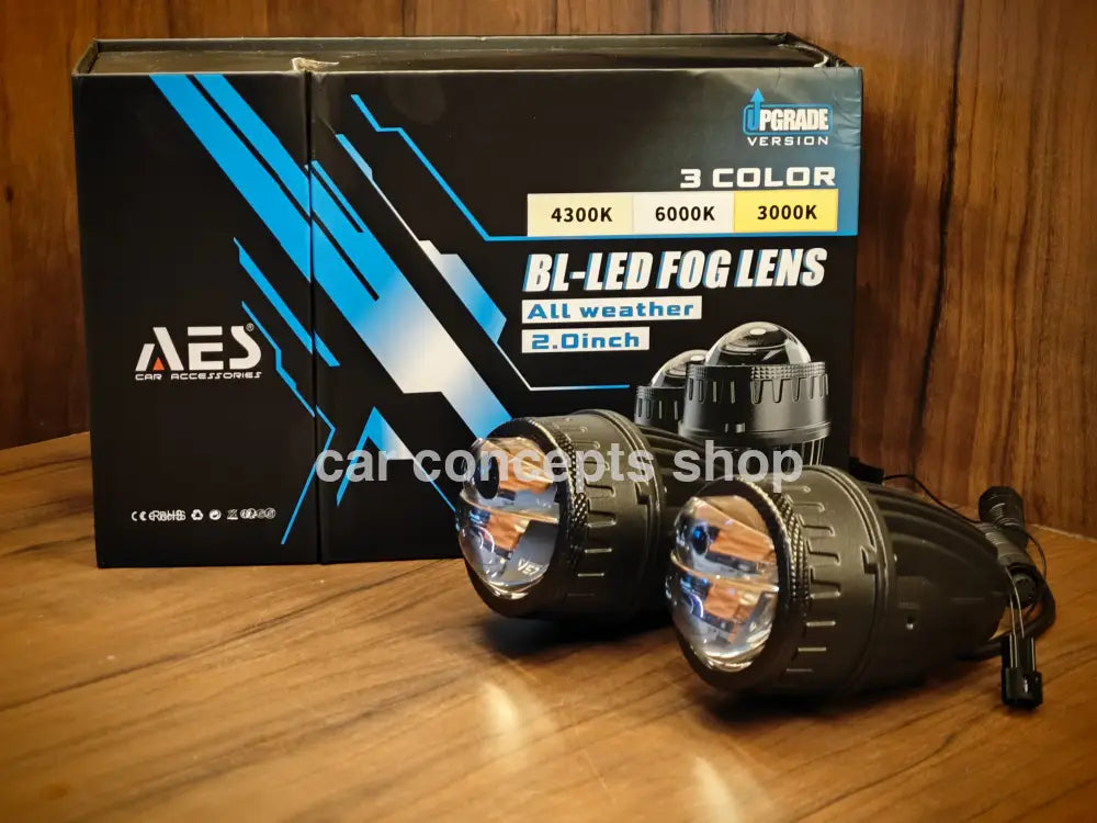 Aes 2 Inch Laser Fog Projector Blue Lens 60W Tri Color Aes