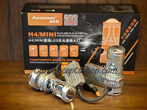AOZOOM H4 Mini LED Projector Lens Alh-01c-h4 75 Watts