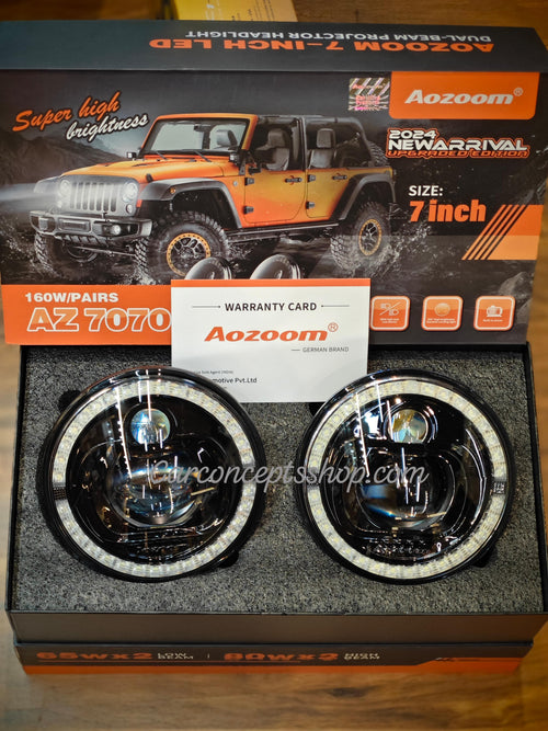 AOZOOM Led Headlight For Thar AZ 7070 160w