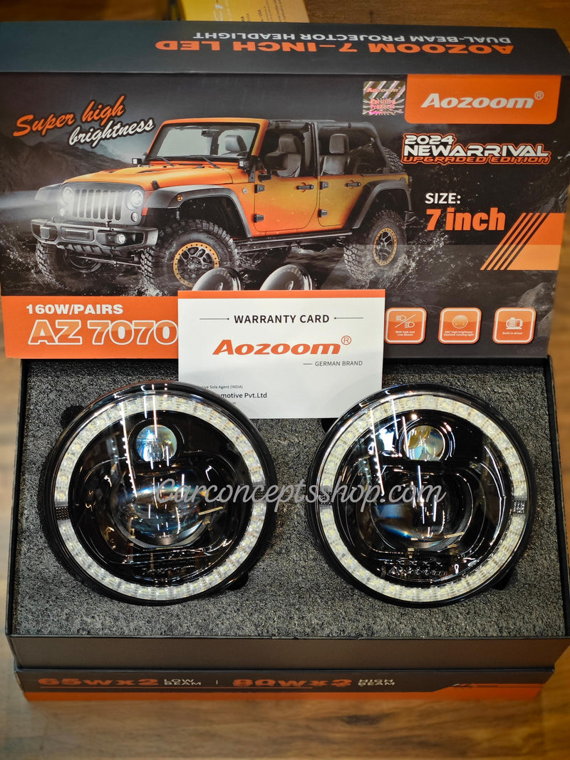AOZOOM Led Headlight For Thar AZ 7070 160w