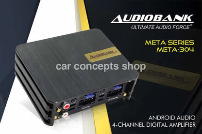 Audiobank Meta 304 4 Channel Amplifier For 9-10 Inch Android Player (Plug _Play)