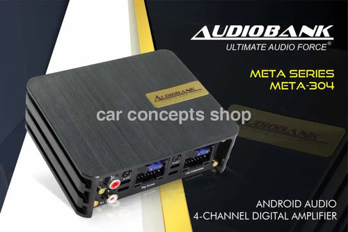 Audiobank META 304 4-Channel Amplifier for 9-10 Inch Android Player (plug - play)