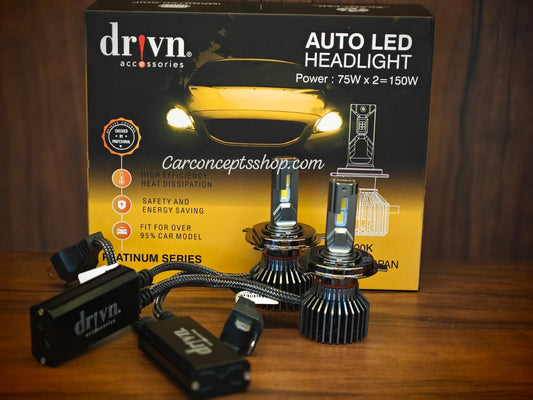 Drivn Platinum series led headlight bulbs 150w 4300k