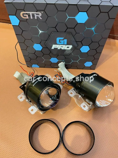 GTR G1 Pro Fog Projector Lamp With High/ Low Beam Blue Lens With Bracket