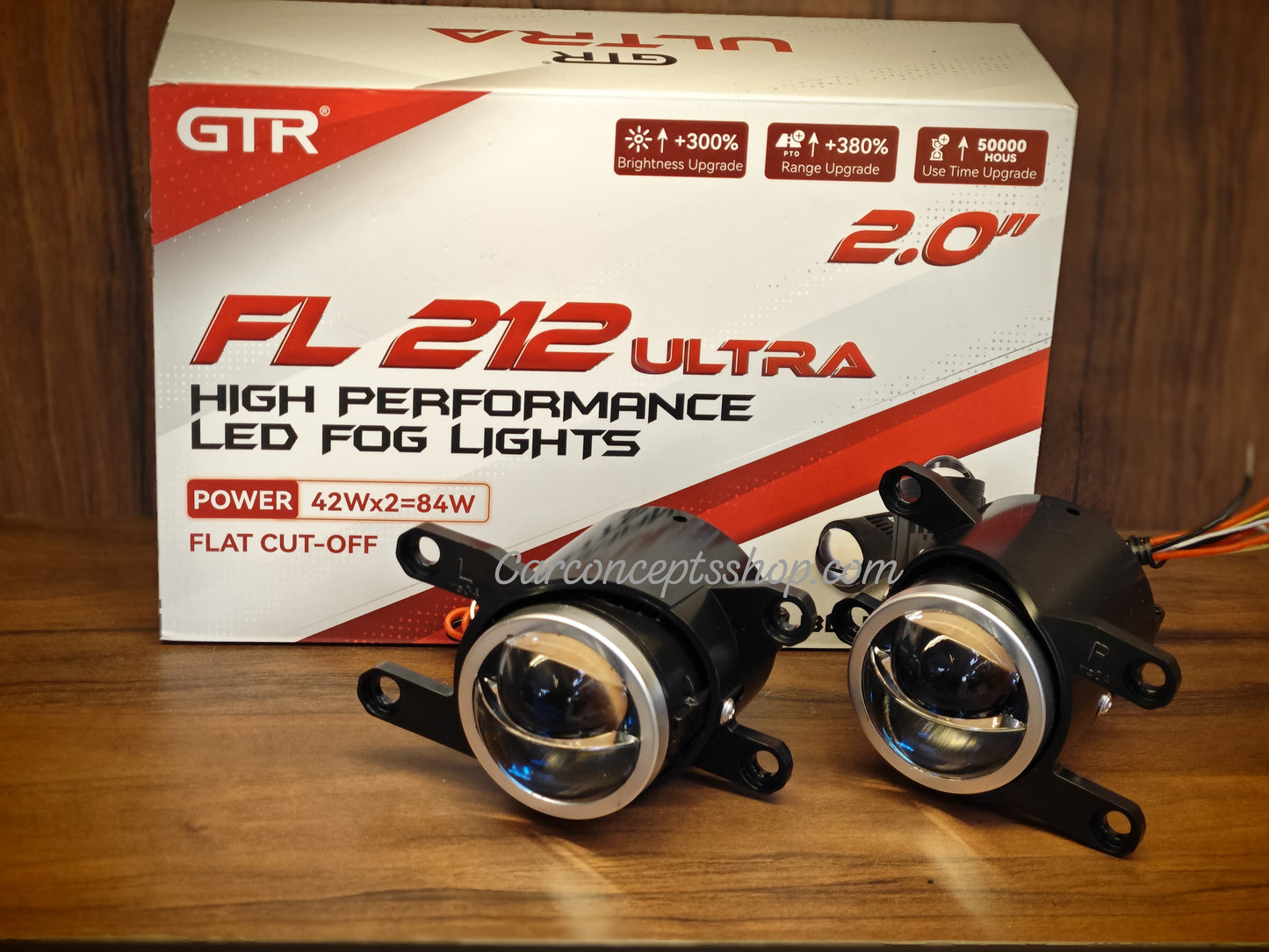 GTR FL 212 ultra 2 inch Fog Projector Lamp with High/ Low Beam Blue lens