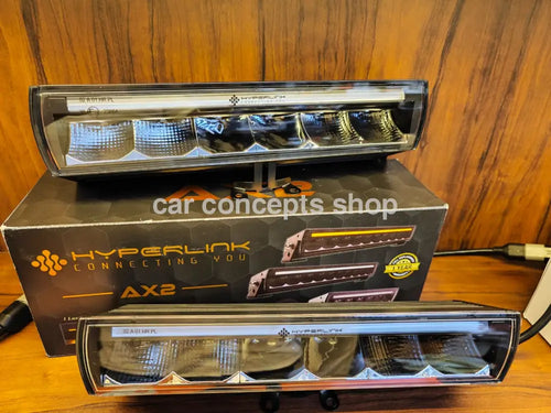 Hyperlink 12 Inches Dual Color G Wagon Style Offroading Bar Lights 2 Pcs For Thar And All Cars