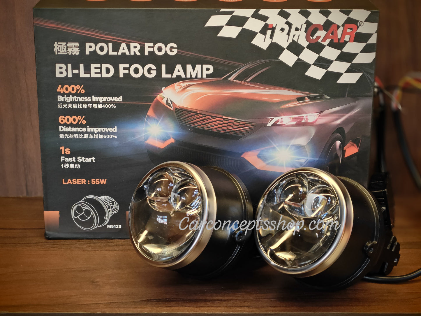 iph polar fog bi led projector fog lamp bi-focal 3 inch M512S
