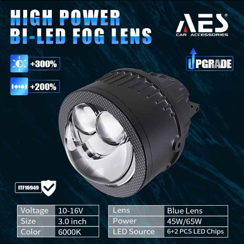 AES FX 3 Double Laser Bi Led Fog Projector 65W Car Concepts Shop