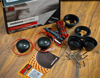 Morel Maximo Ultra MKII 1-Inch High-Efficiency Silk Dome Tweeters