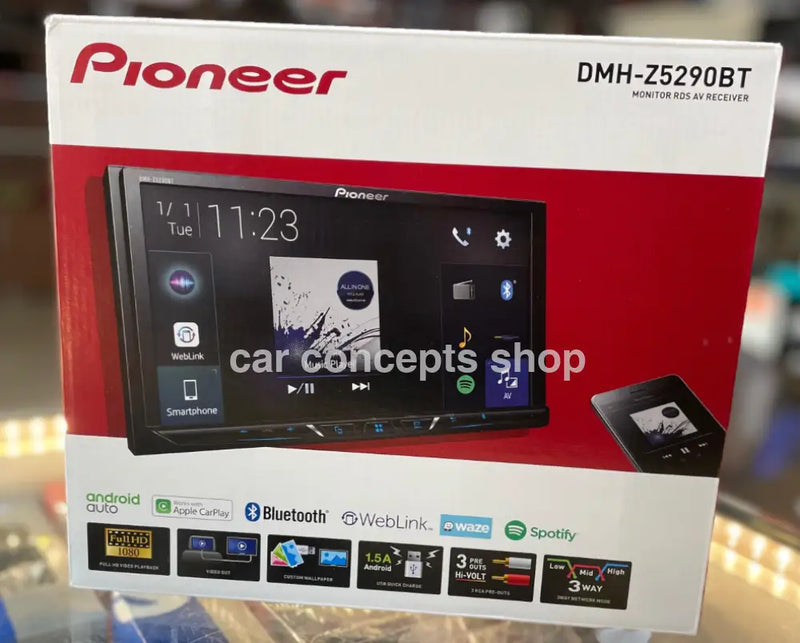 Pioneer DMH-Z5290BT 6.8” Touchscreen Car Multimedia Receiver | Apple CarPlay | Android Auto | WebLink | 50W x 4 Output