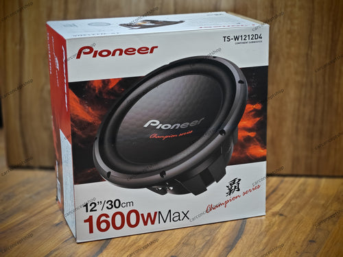Pioneer TS-W1212D4 12 Inch Dual 4 Ohm Subwoofer – 1600W Max Power Car Audio Bass Speaker