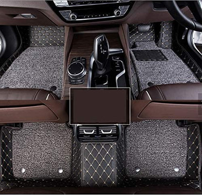 COOZO 7D Vinyl Car Mats Compatible with Hyundai Grand i10, Black