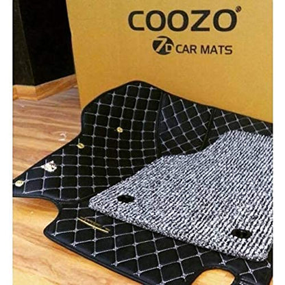 COOZO 7D Vinyl Car Mats Compatible with Maruti Suzuki Baleno Black