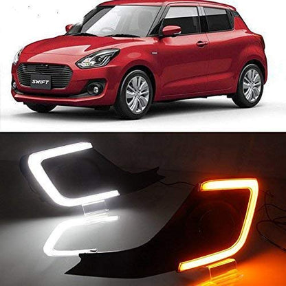 Daytime Time Running Lights (DRL) For New Swift -2018 Model, 2 Pc set, Neon DRL