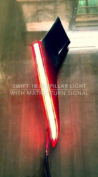 LED Pillar Light with Matrix Turn Indicator for Maruti Suzuki Swift 2018 onwards