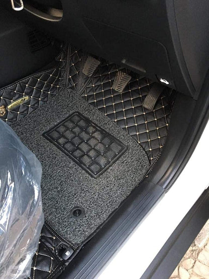COOZO 7D Vinyl Car Mats Compatible with TATA HARRIER BLACK