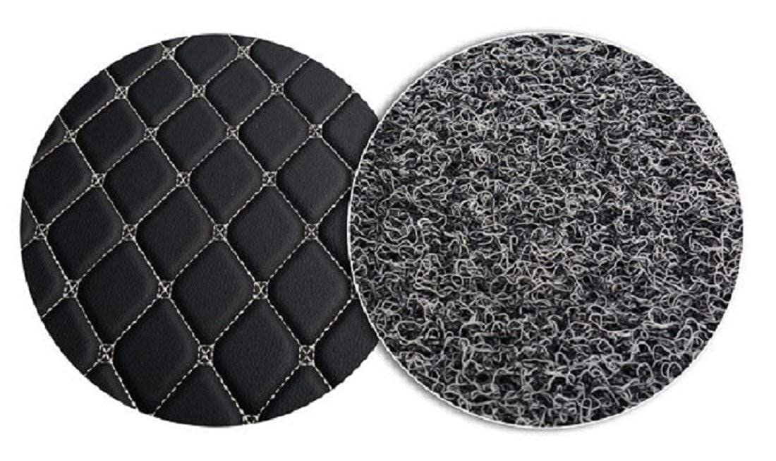 COOZO 7D Vinyl Car Mats Compatible with TOYOTA FORTUNER Biege