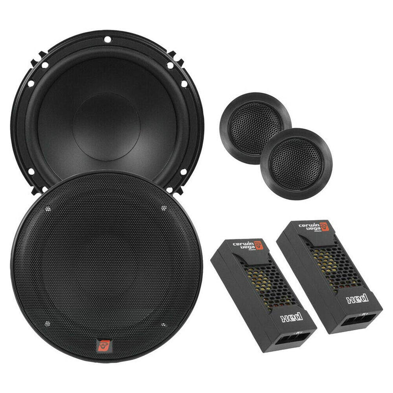 CERWIN-VEGA MOBILE VEGA XED650C 300 Watts Max 2-Way Component Speaker Set