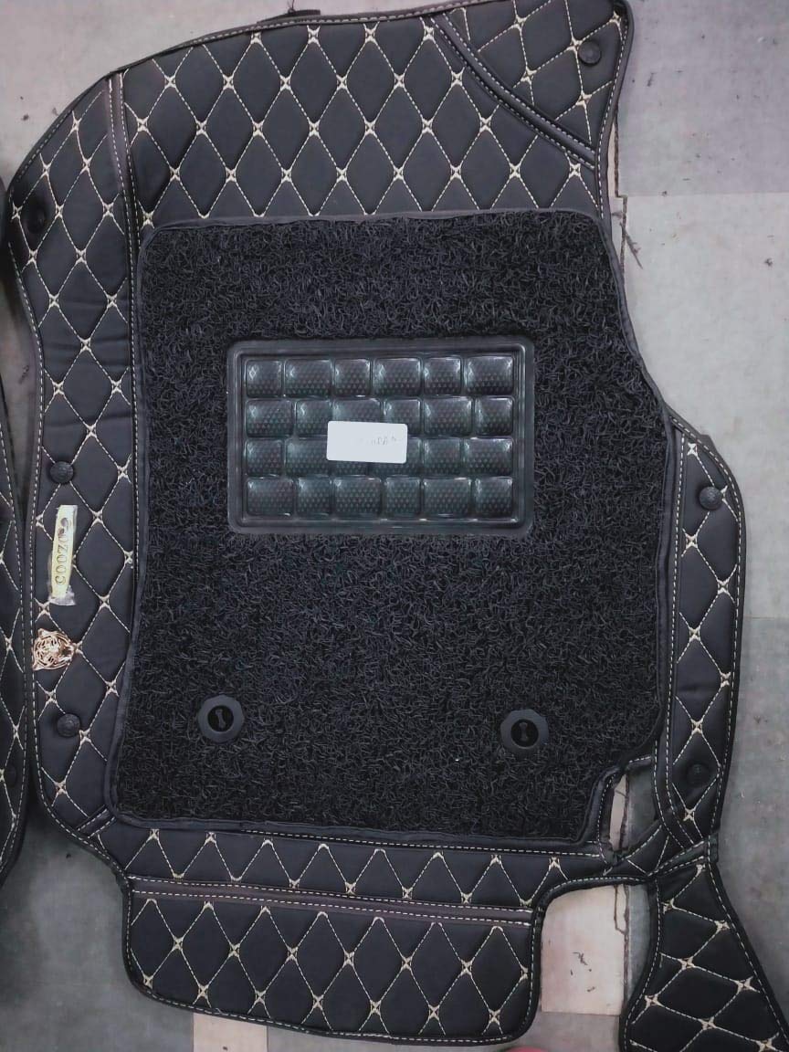 COOZO 7D Vinyl Car Mats Compatible with TATA HARRIER BLACK