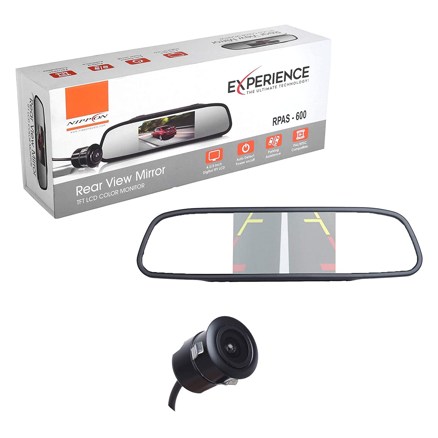 Nippon RPAS- 600 Rear View Mirror with LED-Night Vision Camera