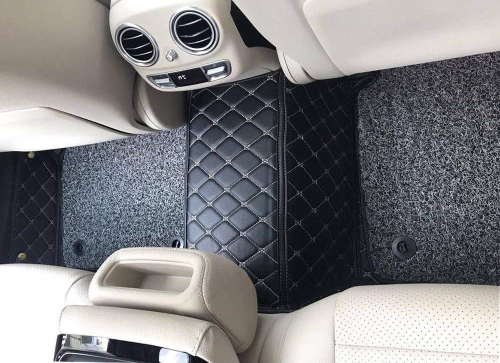 COOZO 7D Vinyl Car Mats Compatible with FORD NEW FIGO BLACK
