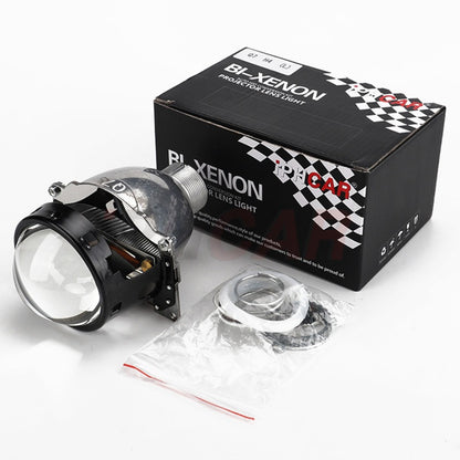 iphcar q7 bi xenon headlight projector d2h model h4 fitment 7series  complete kit with panamera shrouds