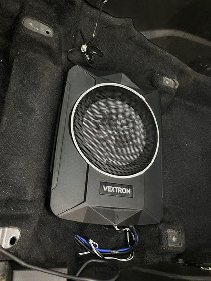 vextron US8X Eight Inch Active Underseat Subwoofer  Aluminum Body Structure