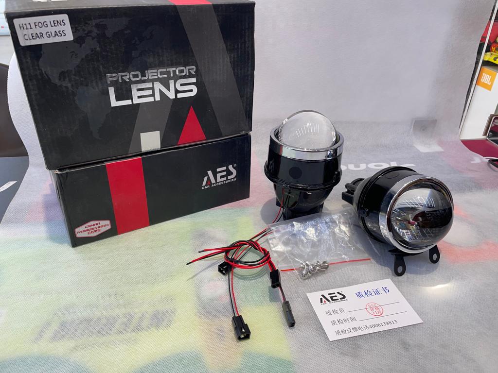 aes H8-H11 clear lens bi xenon fog projector with hi & low beam