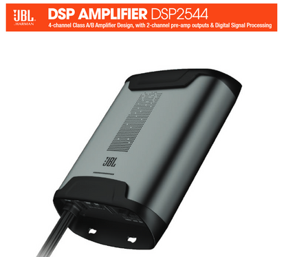JBL DSP2544 DSP AMPLIFIER 2544 RMS 25 X 4 @ 4 Ohms 6-Channnel Amplifier ..