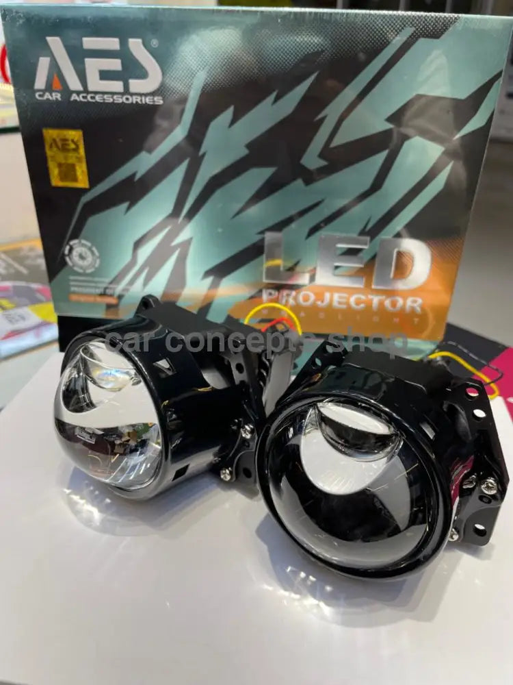 Aes 3 Inch Quattro Lens Headlamp Projector 6000K Dual Headlight