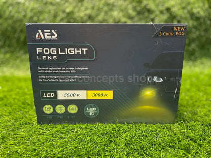 Aes Bi-Led Tri-Color 3 Inch Fog Lamp Projector 45W-Ip65 12V 3-Colors