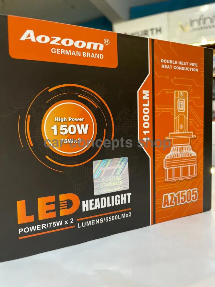 Aozoom German Brand 150 Watt Led Headlamps H19 Lights