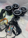 cardi  Mahindra New Thar 2020 AC Vent RGB LED with app control ( Set Of 4 ) with rgb atmosphere foot lights