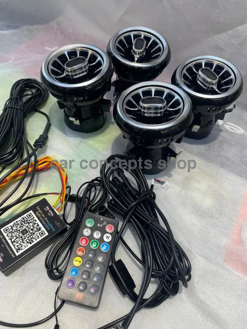 cardi  Mahindra New Thar 2020 AC Vent RGB LED with app control ( Set Of 4 ) with rgb atmosphere foot lights