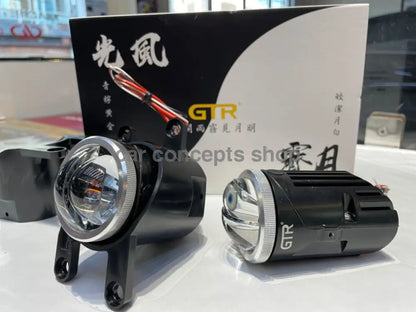 Gtr 2 Inch Fog Projector Lamp With High/ Low Beam Blue Lens Bracket Gtr Fog Projector