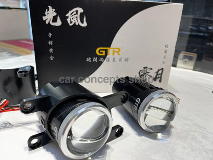 Gtr 2 Inch Fog Projector Lamp With High/ Low Beam Blue Lens Bracket Gtr Fog Projector