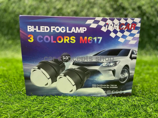 Iph Car M617 Bixenon Led 3.0 Inch Fog Projector 55Watt 5500K Three Color Bi Xenon Headlight