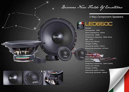 STEG LEO650C Component speakers