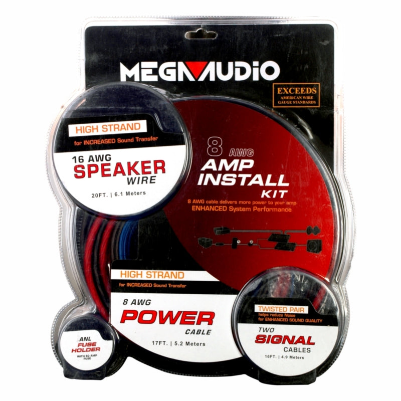 Megaaudio 8 AWG Amplifier Kit